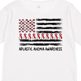 thumbnail image 4 of Inktastic Aplastic Anemia Awareness Red and White Ribbons and Flag Boys or Girls Long Sleeve Toddler T-Shirt, 4 of 5