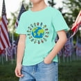 thumbnail image 2 of Hihipz Toddler Boy's T‑Shirt Summer Short Sleeve Earth Cartoon Print Crew Neck Tee Tops Comfortable Casual Tshirt,Sizes 2-3, 2 of 4