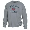 thumbnail image 2 of Men's ComfortWash Gray Liberty Flames Arch Logo Garment Dyed Long Sleeve T-Shirt, 2 of 3