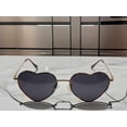 thumbnail image 6 of Heart Shape Heart Sunglasses Retro Vintage Boho Print Black, 6 of 6