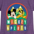 thumbnail image 3 of Disney - Mickey & Pluto - Outdoor Adventures Fun - Toddler & Youth Girls Short Sleeve Graphic T-Shirt, 3 of 5