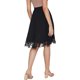 thumbnail image 2 of Falda midi plisada de cintura alta para mujer con bolsillos Negro Floral 3XL Negro Floral 3XL Xishao ropa, 2 of 2