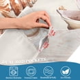 thumbnail image 5 of Yayeee Kitchen Curtains Tier Set of 2 Light Filtering 57"x36" Over Sink Window Panels, Red Watercolor Seashells, 5 of 7