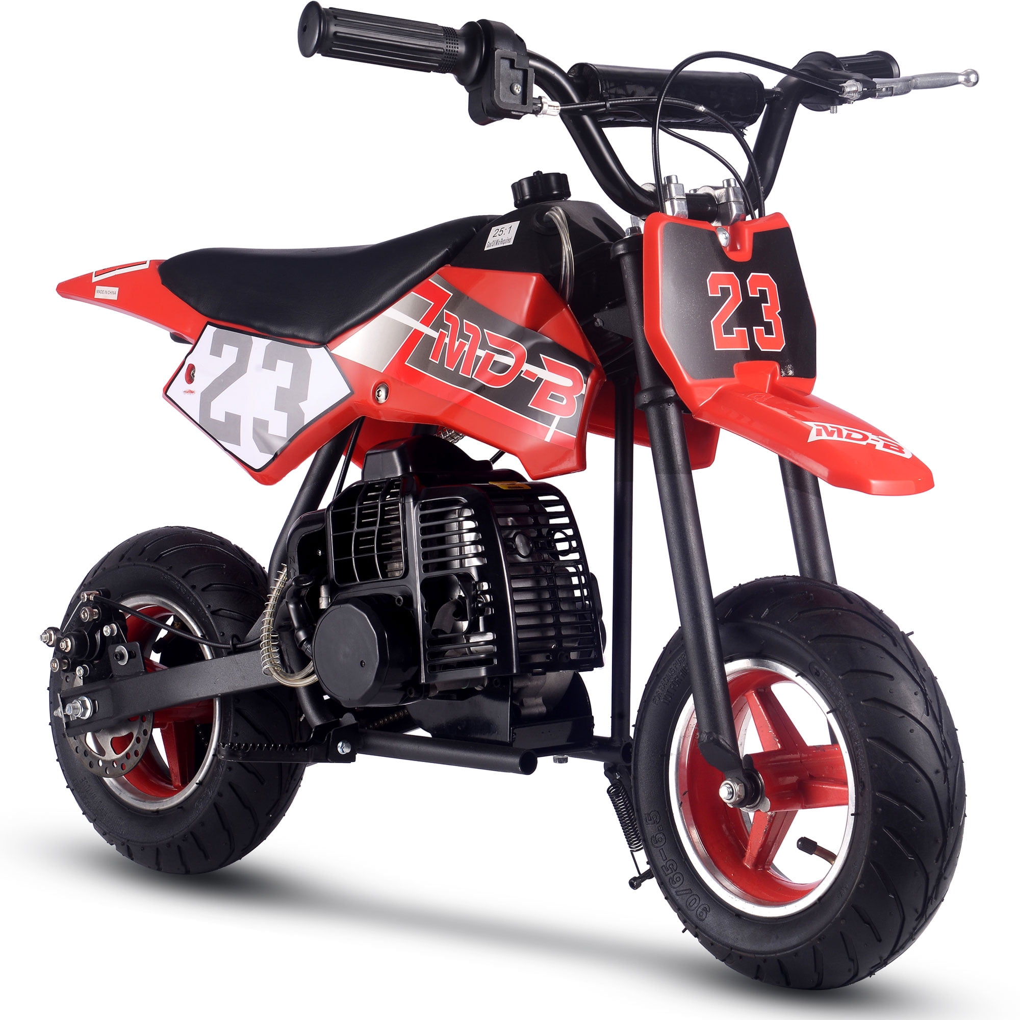 MotoTec DB-02 Gasoline 50cc Dirt Bike for 13+ Years Old - Red
