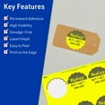 thumbnail image 3 of Avery Round Scalloped Labels, Neon Yellow, 2.5" Diameter, 720ct, 3 of 11