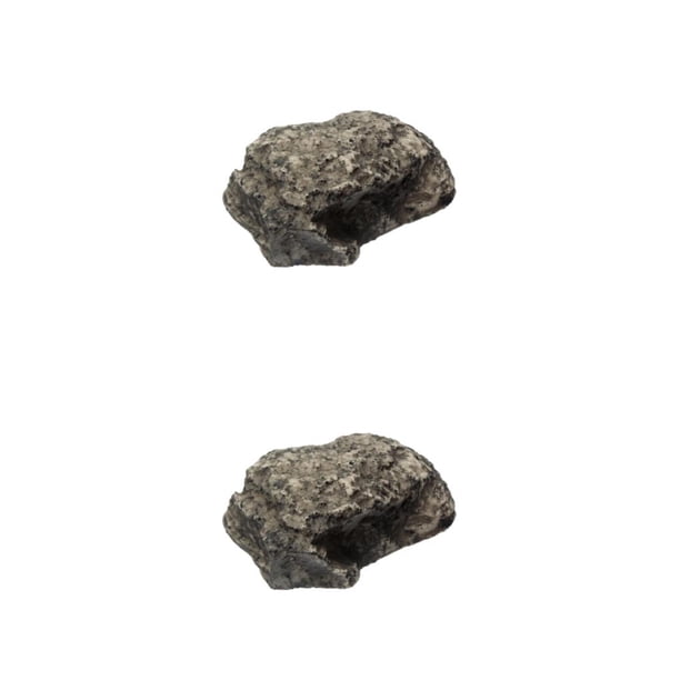 Caja de llaves de repuesto Inteprter forma de Piedra falsa 2Conjunto