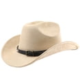 thumbnail image 3 of Western Frontier Cowboy Hat Curved Brim for Outdoor Adventure Travel Riding and Country Style Craftsmanship, 3 of 3