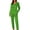 Green 02, variant on Women's Pajamas Sets 2 Piece Button Up Shirts and PJ Bottoms Hearts Print Long Sleeve Valentines Nightgown Suits (L, Pink|Hearts)