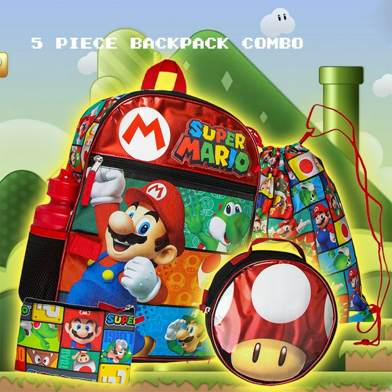 Personalized Nintendo Super Mario Lunch Bag Luigi Toad Bowser Insulated  Travel Bag 