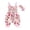 Red, variant on Odeerbi Baby Girls Cotton Rompers Jumpsuit Baby Clothes 3-12 Months Infant Baby Halter Floral Print Bodysuit Bow Bodysuit with Headband Pink
