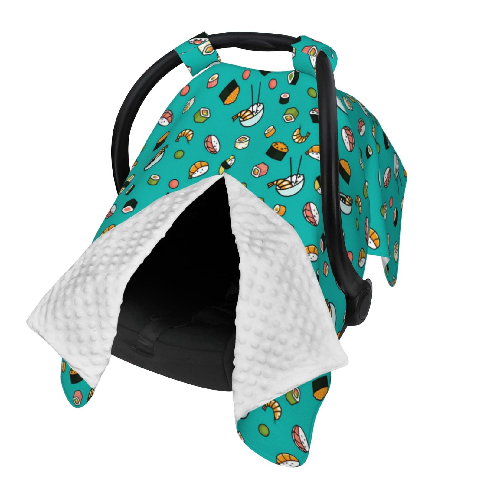 Naloa Sushi (3) Baby Car Seat Cover, Breathable Baby Carrier Cover, Multiuse Baby Carrier Cover & Nursing Breastfeeding Cover