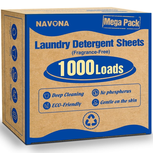 Detergente para ropa Navona 1000 Loads Mega Pack