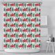 thumbnail image 5 of Cortina de ducha navideña para baño con cuadros rojos y negros, decoración para bañera, festival de nieve, pino, diamante, 180 x 180 cm, estilo 1, 5 of 5