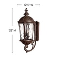 thumbnail image 4 of 1895RK Hinkley Lighting Windsor - Outdoor Wall Mount in Traditional Style - 12.5 Inches Wide by 32 Inches High-River Rock Finish-Incandescent Lamping, 4 of 4