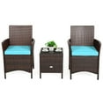 thumbnail image 7 of Spaco 3 Piece Patio Conversation Set Outdoor Rattan Wicker Furniture Set with Coffee Table & Chairs Patio Bistro with Seat Cushions for Garden Balcony Backyard Poolside, 7 of 7