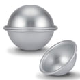 thumbnail image 2 of Molde semicircular de aluminio de 10 cm para tartas de gasa, molde para tartas de bikini, postres, pudines, para hornear, 2 of 12