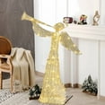 thumbnail image 3 of Decoración Navideña de Ángel Iluminada Zimtown 4 Pies con 130 Luces LED Doradas, 3 of 7