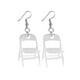 thumbnail image 2 of Pendientes de silla plegables Qarigey de aleación ligeros y de moda blanco, 2 of 6