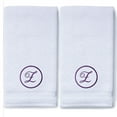 thumbnail image 3 of Monogrammed Hand Towels for Bathroom Kitchen Makeup | Personalized Gift for Wedding-Bridal | Custom Luxury Turkish Towel | Spa Collection, Oversized, 16 X 30 Inch, Set of 2, 3 of 3