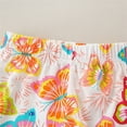 thumbnail image 4 of WIBACKER 2-7T Little Girls Summer Outfit 100% Cotton Short Sleeve Top and Shorts Clothing Set - Butterfly, 4 of 8