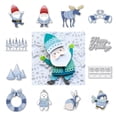 thumbnail image 2 of Troqueles de corte de metal con palabras en escritura de felices fiestas, para hacer álbumes de recortes, manualidades de papel navideñas, plantillas de relieve para tarjetas de álbum hechas a mano, 2 of 5
