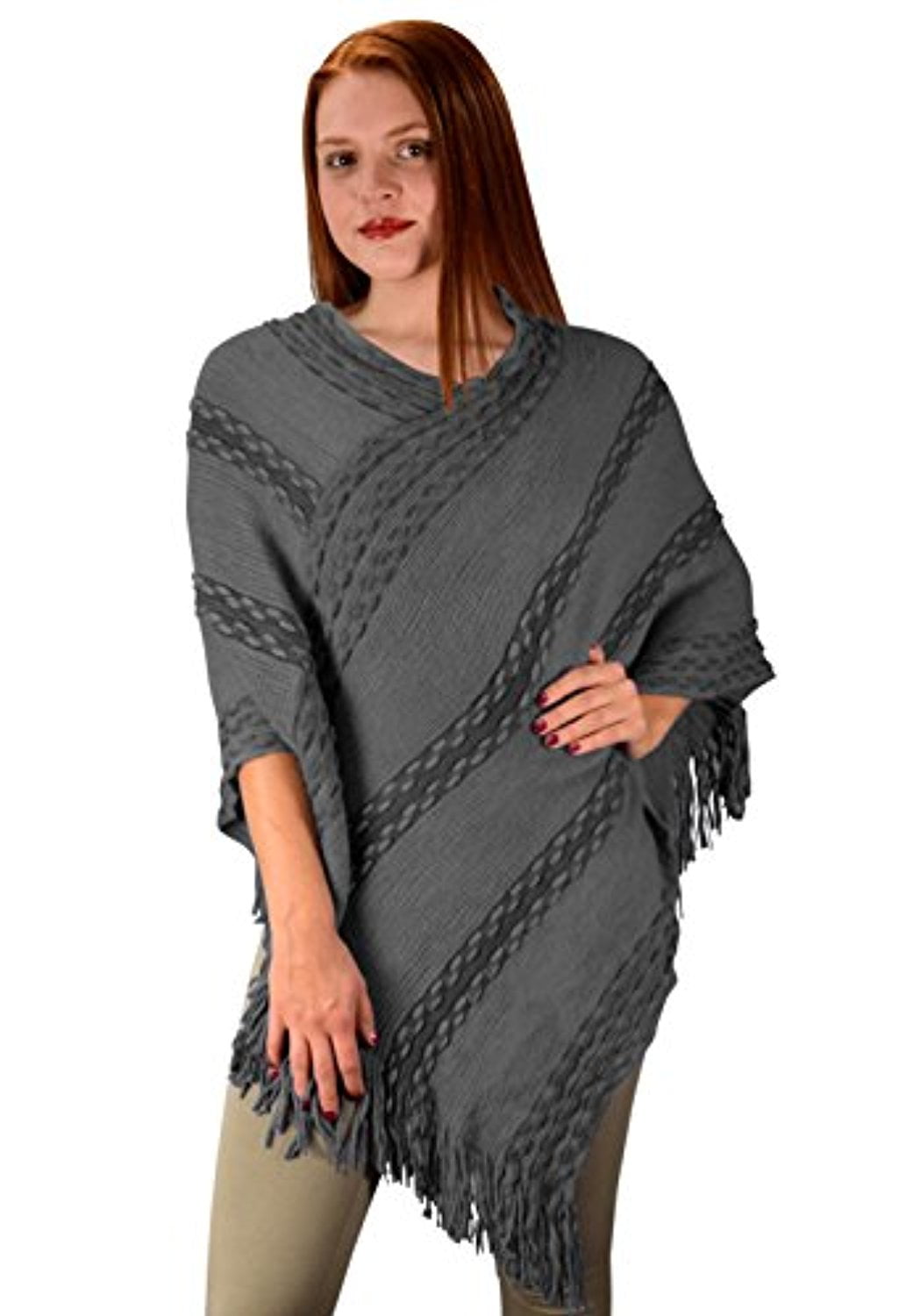 Peach Couture Retro Style Thick Knit 