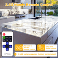 thumbnail image 4 of Voltide 2 Pack LED Backlight Sheet White 6000K 24V 36W, Dimmable LED Panel Sheet, Flexible Backlit Light with Remote Control, 19.7X9.7 Inch for Marble, Onyx, Quartz Countertop, 4 of 6