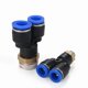 thumbnail image 4 of 2pcs PX Serie Hilo masculino Piezas neumáticas de latón de plástico Y Tipo 3 Formas de accesorios AIR AIR AIR AIR ELEMENTO DE CONECTOR DE AZUL ONE TOUCH PUSH, 4 of 6