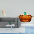 thumbnail image 2 of Organizador De Pared Plegable Con Ganchos Para Armario De Baño, Con Tapa De Cristal Con Forma De Calabaza, Recipiente Para Dulces, Tarro Para Galletas, Toallas Y Batas De Color Naranja., 2 of 8