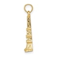 thumbnail image 2 of FJC Finejewelers 14k Yellow Gold Eiffel Tower Charm, 2 of 6