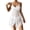 White, variant on Lorytime Womens Swimsuits 2 Piece Modest Modest Bikini Halter Neck Padded Swim Dress Beach Vacation Bathing Black M