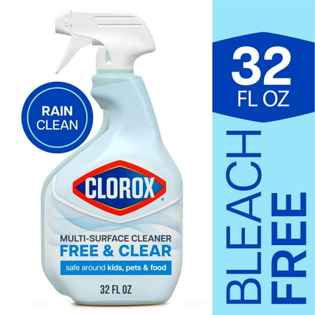 Clorox Free & Clear Multi Surface Cleaner, Spray Bottle, Fragrance Free, 32 fl oz