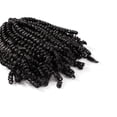 thumbnail image 4 of Onedor 3 Bundles/Lot 8 Inch Short Spring Twist Crochet Braids Bomb Twist Crochet Hair, Afro Kinky Curly Crochet Braids Synthetic Hair Extensions for Hair Braiding, 4 of 4