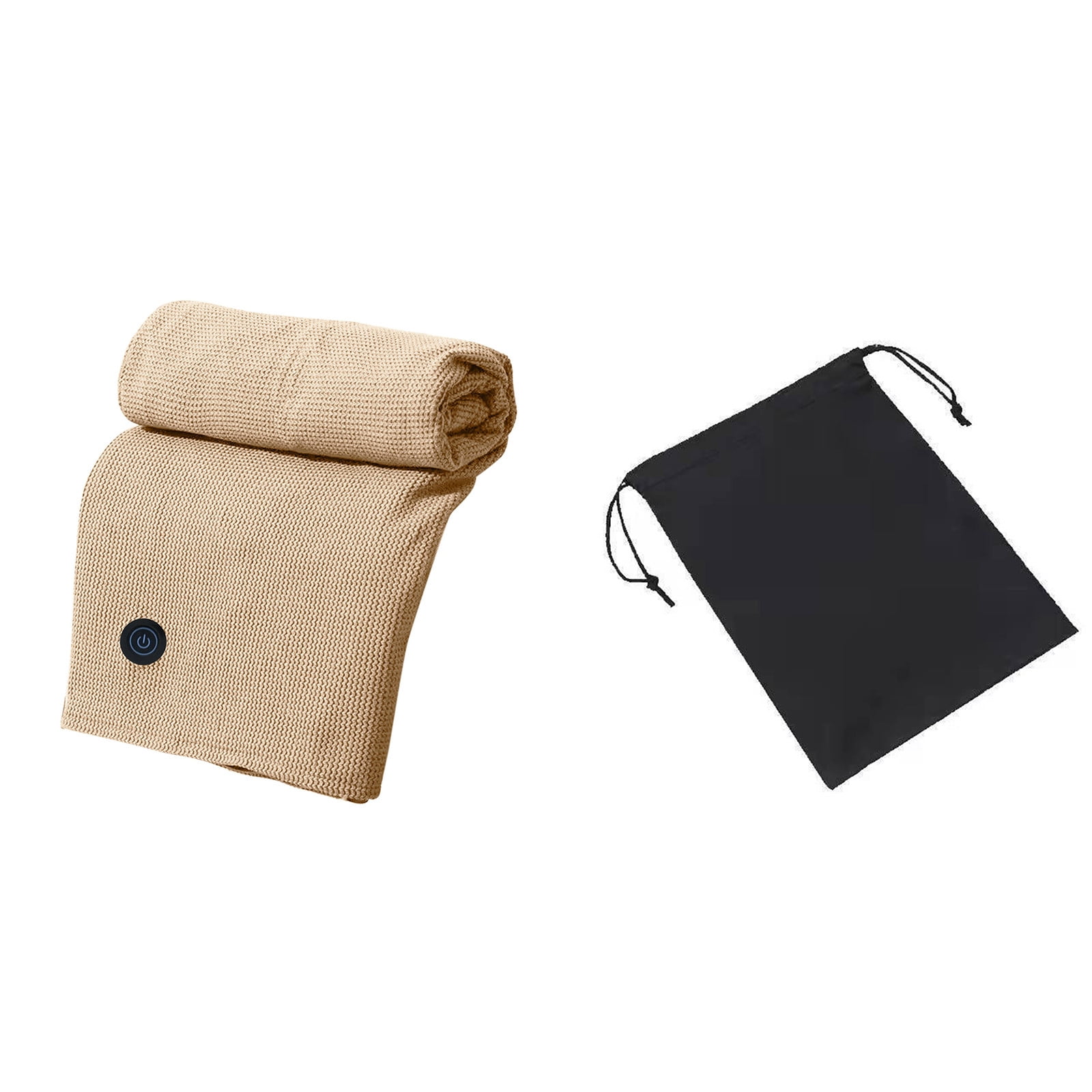 HOZVOMI USB Heated Blanket - Wearable Portable Heated Throw with Adjustable Temperature, Washable Design for Home, Office, and Travel