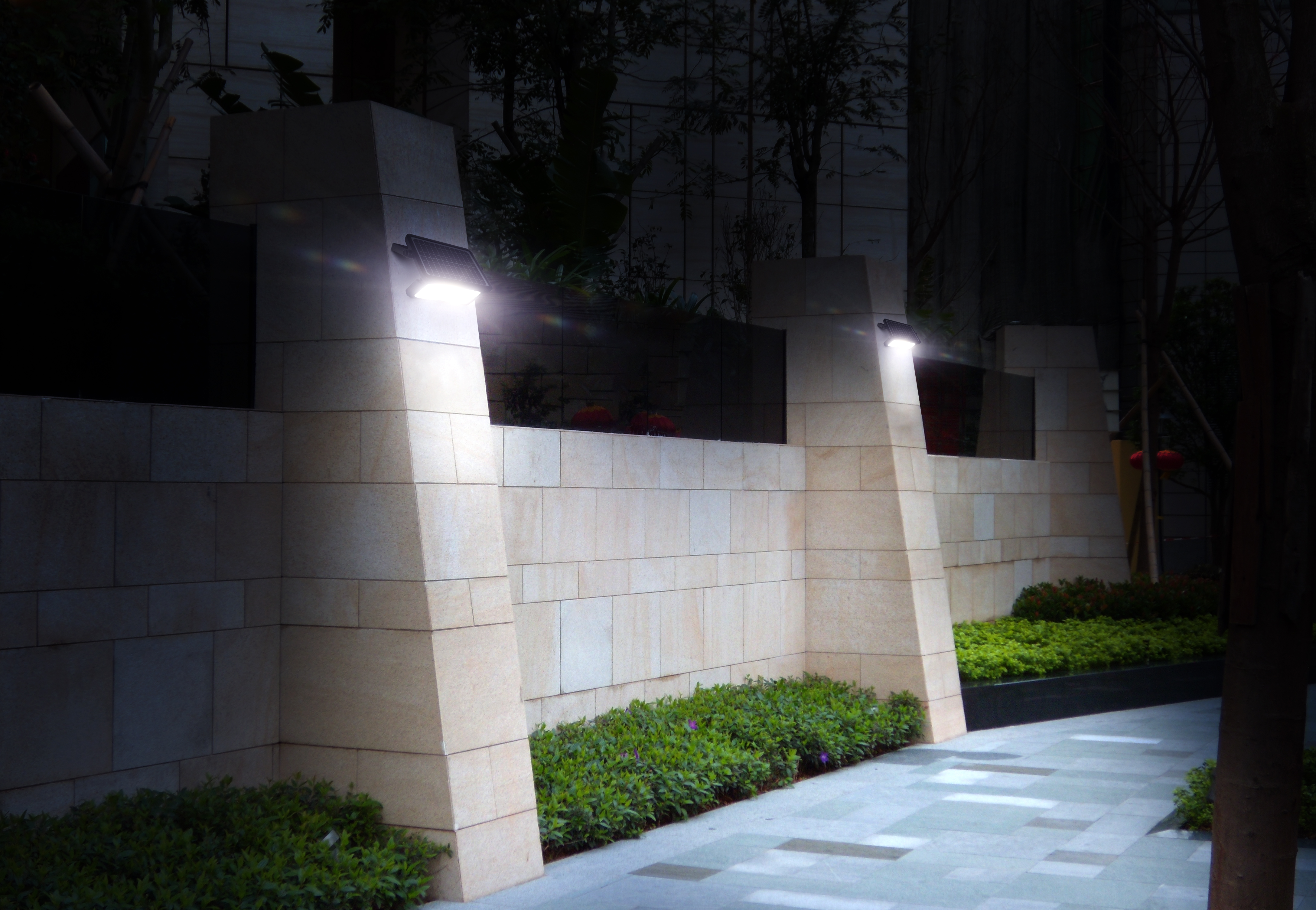1100LM 160 Degree Black PIR Activated Outdoor Integrated LED 5-in-1 Flood Light Garage Yard Deck Path Camping