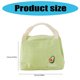 thumbnail image 3 of Leakproof Cotton Linen Lunch Bag with Aluminum Foils Lining Large Capacity Thermal Insulated Container For Work Outdoor Yellow, 3 of 4