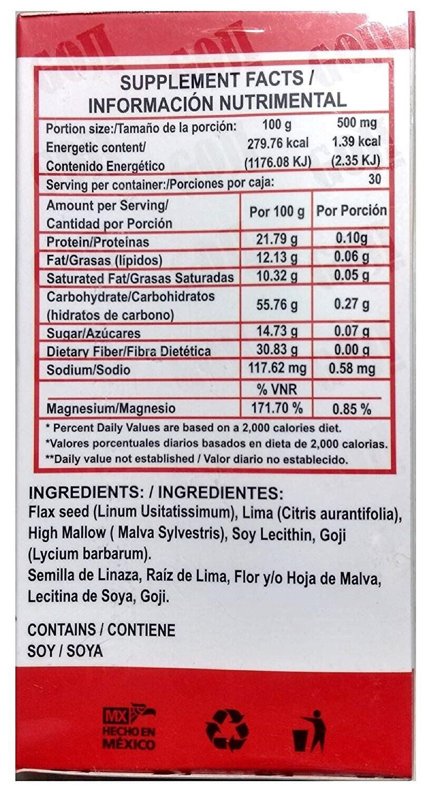 GOJI TRIM 30 Capsules 500 mg ea 100% ORIGINAL SEMILLAS DE BAYA GOJI