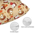 thumbnail image 5 of Salouo Guinea Pigs And Mushrooms Pattern Pillow Cases,1PC Pillow Covers with Envelope Closure Decorative Pillow Case for Bed Couch,Pillows Not Included-16"x24", 5 of 6