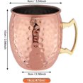 thumbnail image 2 of Zk-copper Mug Set Of 4 Copper Mugs, Copper Mule For Moscow Mule Cocktail, 16oz Gift Set, 2 of 5