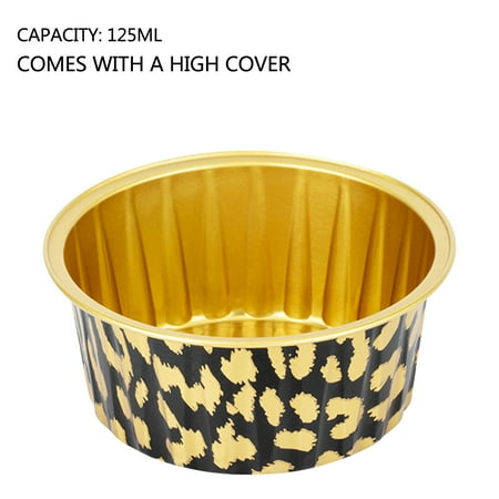 

KKCXFJX Lightning Deals of Today Foil Cupcake Cups Round Cupcake Cups With Lid Mini Cupcake Cups Kitchen Baking Cups 100 PC