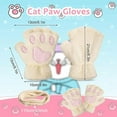 thumbnail image 3 of Guantes de Pata de Gato 3 Pares de Guantes Kawaii Patas de Gato Cosplay Guantes de Gato de Felpa de Piel sintética, 3 of 5