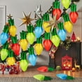thumbnail image 2 of 60 Pcs Christmas Balloons - Xmas Light Bulb Foil Balloons in Red, Blue, Gold, Green for Christmas Party Decorations, 2 of 6