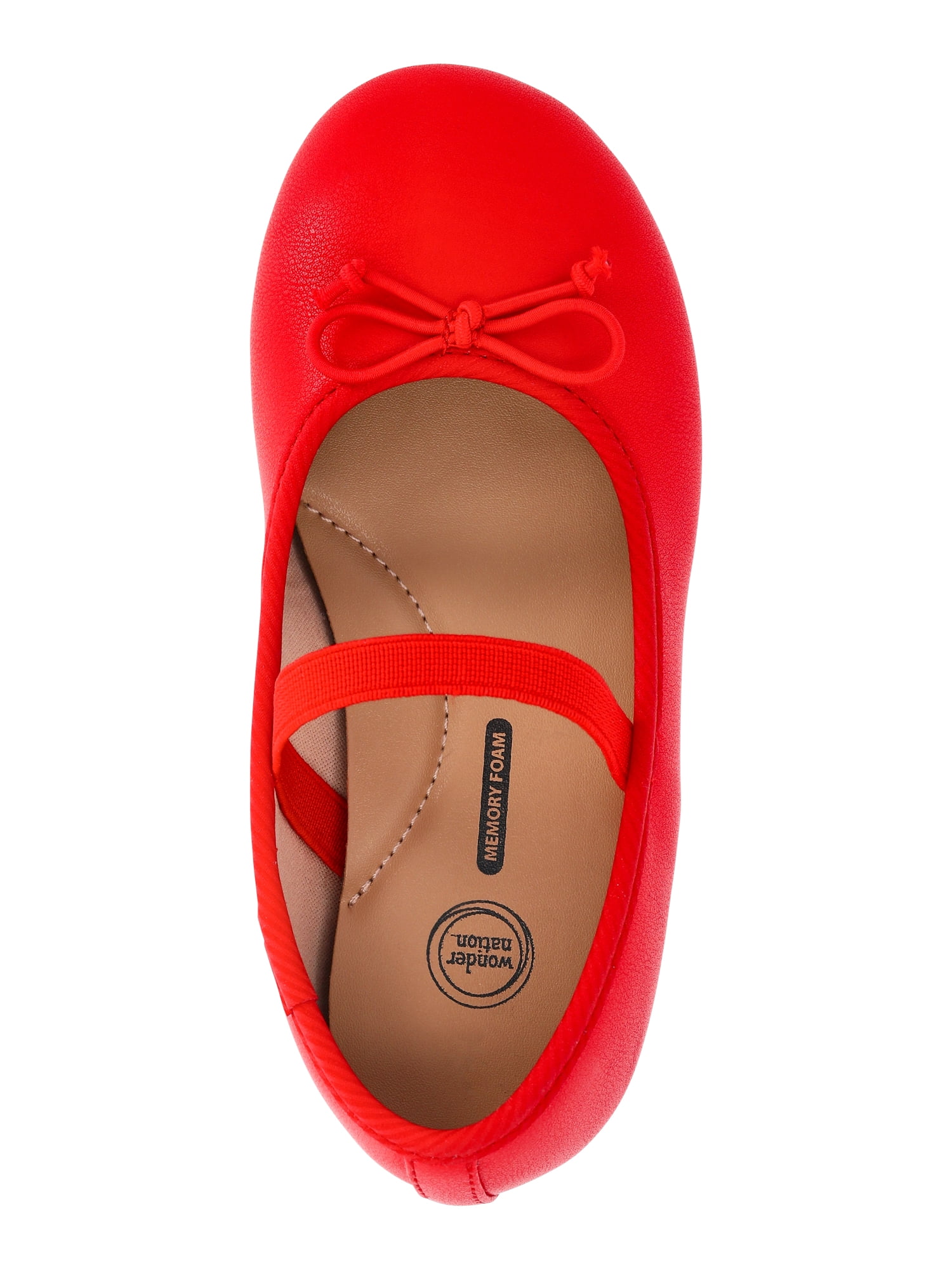 Wonder Nation Toddler Girls Bow Ballet Dress Shoes