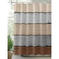thumbnail image 2 of Farmhouse Rustic Wood Texture Shower Curtain, Brown Grey Bathroom Decor Curtains Set with Hooks, Waterproof Fabric Home Accessories， 72 X 84 Inch Extra Long, 2 of 6