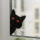 thumbnail image 1 of Decoración divertida para esquinas de ventanas, atrapasol de gato negro para Halloween, colgante de ventana de gato negro, atrapasol de gato negro que mira fijamente, decoración navideña de otoño para, 1 of 7