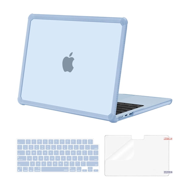 Funda para MacBook Air de 13 pulgadas, MOSISO, 2025, TPU Bumper, azul