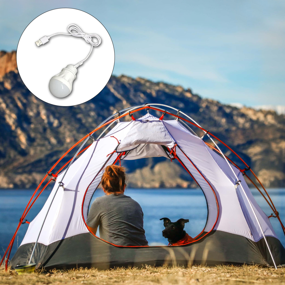 Alextreme USB LED Light Bulb Camping Lantern Light with USB Charging