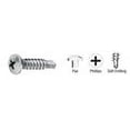 thumbnail image 6 of CRL 8X34PHPSDBS-XCP100 CRL Brushed Stainless 8-18 x 3/4" Self-Drilling Pan Head Phillips Screws - pack of 100, 6 of 6