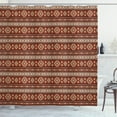 thumbnail image 1 of Ambesonne Afghan Shower Curtain, Timeless Rhombus Motifs, 69"Wx75"L, Multicolor, 1 of 3