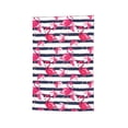 thumbnail image 6 of Wukai Dark Blue Stripes and Flamingos Print Garden Flag 12.5x18 Inch Double Sided Sun-resistant Rain-resistant, Wrinkle-resistant Colorfast(Only Flag), 6 of 7